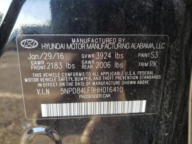 Photo 9 VIN: 5NPD84LF9HH016410 - HYUNDAI ELANTRA SE 