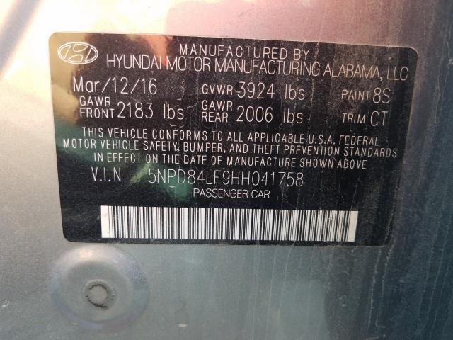 Photo 9 VIN: 5NPD84LF9HH041758 - HYUNDAI ELANTRA SE 