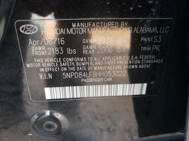 Photo 9 VIN: 5NPD84LF9HH053022 - HYUNDAI ELANTRA SE 