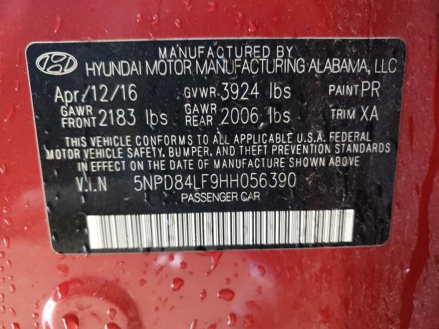 Photo 9 VIN: 5NPD84LF9HH056390 - HYUNDAI ELANTRA SE 