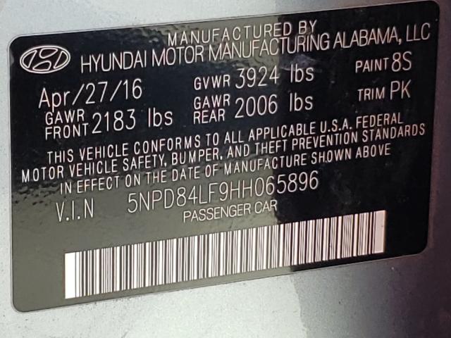 Photo 9 VIN: 5NPD84LF9HH065896 - HYUNDAI ELANTRA SE 