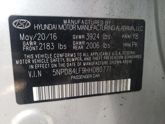 Photo 9 VIN: 5NPD84LF9HH080771 - HYUNDAI ELANTRA SE 