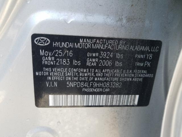 Photo 9 VIN: 5NPD84LF9HH083282 - HYUNDAI ELANTRA SE 