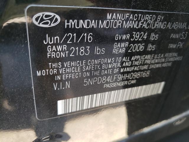 Photo 9 VIN: 5NPD84LF9HH098168 - HYUNDAI ELANTRA SE 