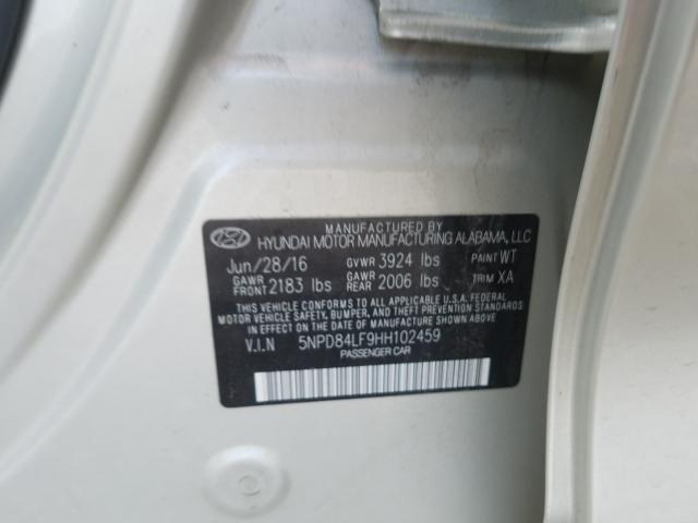 Photo 9 VIN: 5NPD84LF9HH102459 - HYUNDAI ELANTRA SE 