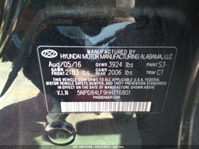 Photo 8 VIN: 5NPD84LF9HH116801 - HYUNDAI ELANTRA 