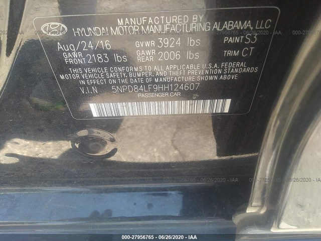 Photo 8 VIN: 5NPD84LF9HH124607 - HYUNDAI ELANTRA 