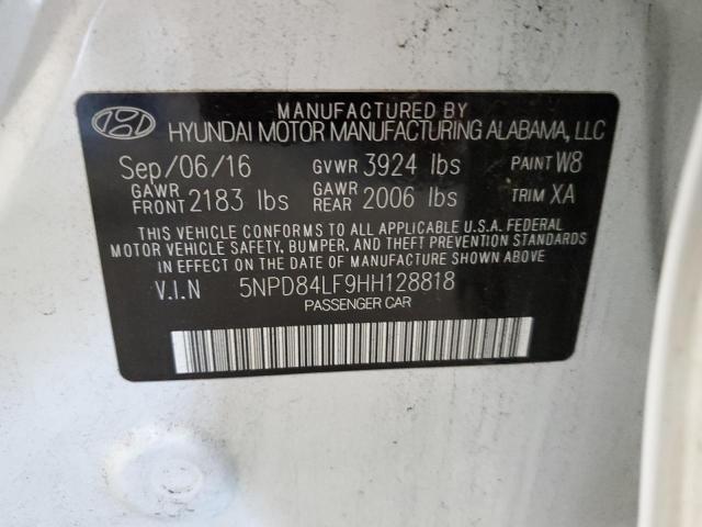 Photo 9 VIN: 5NPD84LF9HH128818 - HYUNDAI ELANTRA SE 