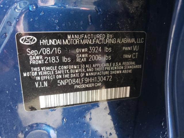 Photo 9 VIN: 5NPD84LF9HH130472 - HYUNDAI ELANTRA SE 