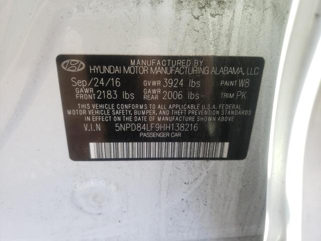 Photo 9 VIN: 5NPD84LF9HH138216 - HYUNDAI ELANTRA SE 