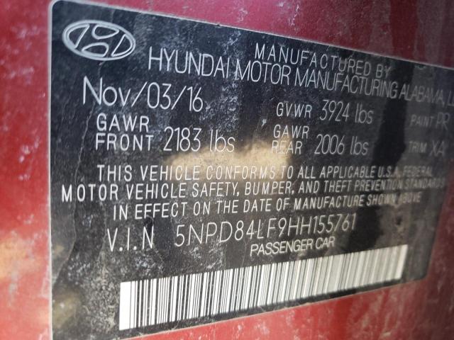 Photo 11 VIN: 5NPD84LF9HH155761 - HYUNDAI ELANTRA 