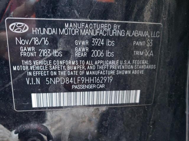 Photo 9 VIN: 5NPD84LF9HH162919 - HYUNDAI ELANTRA SE 