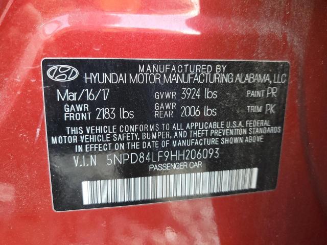 Photo 11 VIN: 5NPD84LF9HH206093 - HYUNDAI ELANTRA 