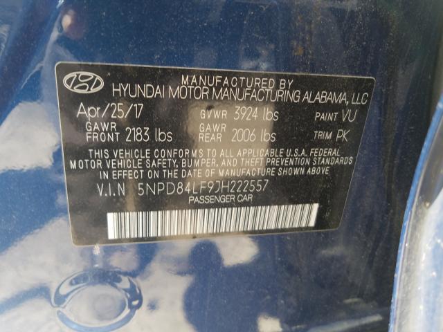 Photo 9 VIN: 5NPD84LF9JH222557 - HYUNDAI ELANTRA SE 