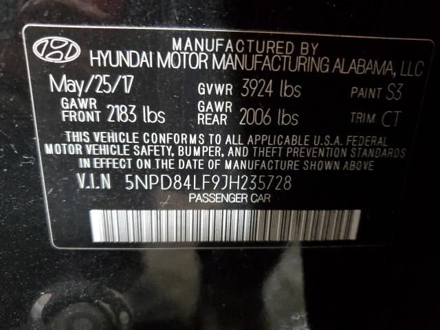 Photo 11 VIN: 5NPD84LF9JH235728 - HYUNDAI ELANTRA 