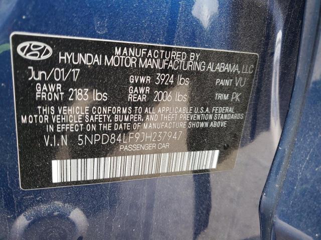 Photo 11 VIN: 5NPD84LF9JH237947 - HYUNDAI ELANTRA 