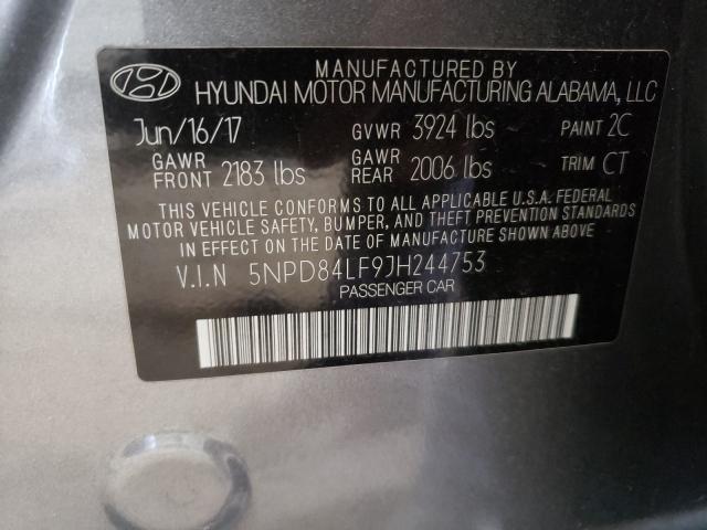 Photo 9 VIN: 5NPD84LF9JH244753 - HYUNDAI ELANTRA SE 