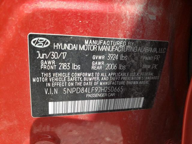 Photo 9 VIN: 5NPD84LF9JH250665 - HYUNDAI ELANTRA SE 