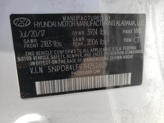 Photo 11 VIN: 5NPD84LF9JH252609 - HYUNDAI ELANTRA 