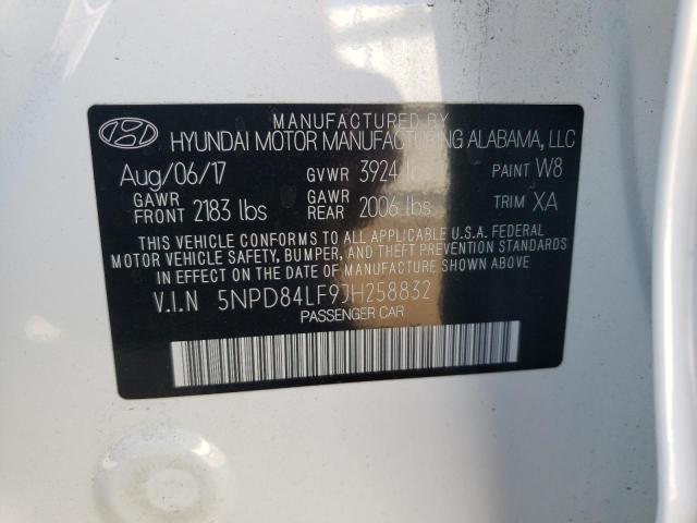 Photo 12 VIN: 5NPD84LF9JH258832 - HYUNDAI ELANTRA SE 