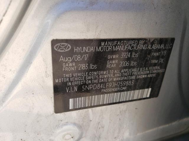 Photo 11 VIN: 5NPD84LF9JH259883 - HYUNDAI ELANTRA SE 