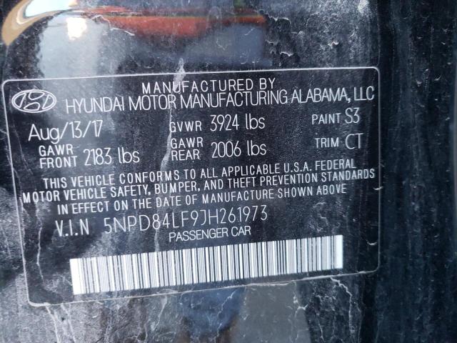 Photo 9 VIN: 5NPD84LF9JH261973 - HYUNDAI ELANTRA SE 