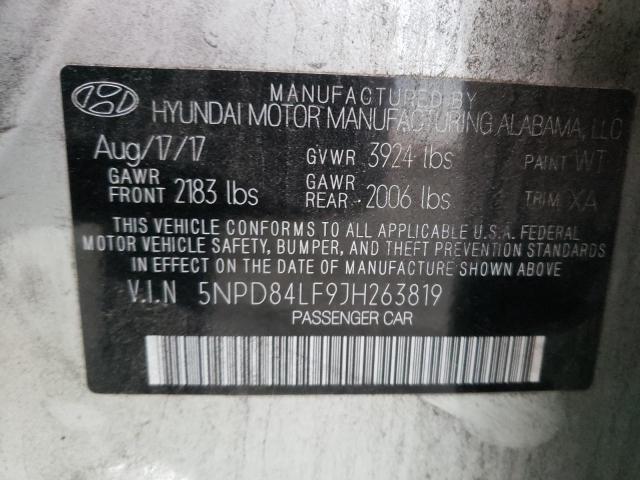 Photo 11 VIN: 5NPD84LF9JH263819 - HYUNDAI ELANTRA SE 