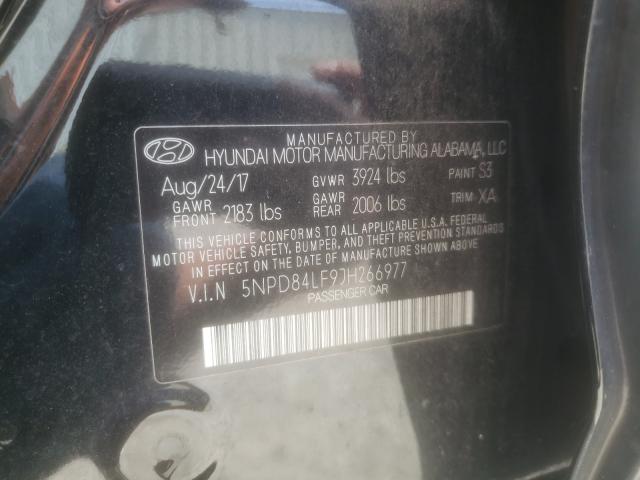 Photo 9 VIN: 5NPD84LF9JH266977 - HYUNDAI ELANTRA 