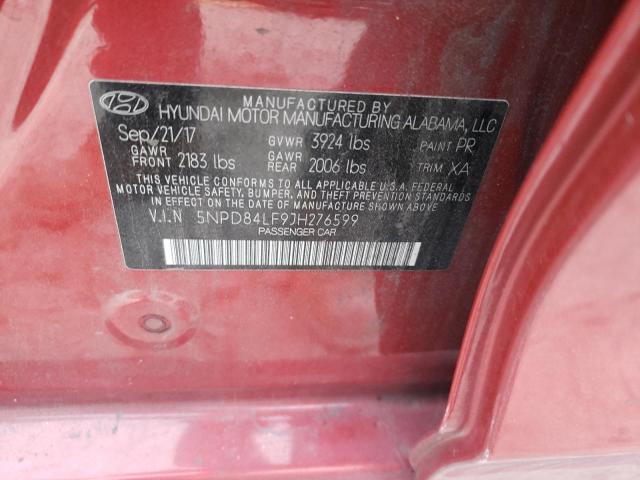 Photo 11 VIN: 5NPD84LF9JH276599 - HYUNDAI ELANTRA 