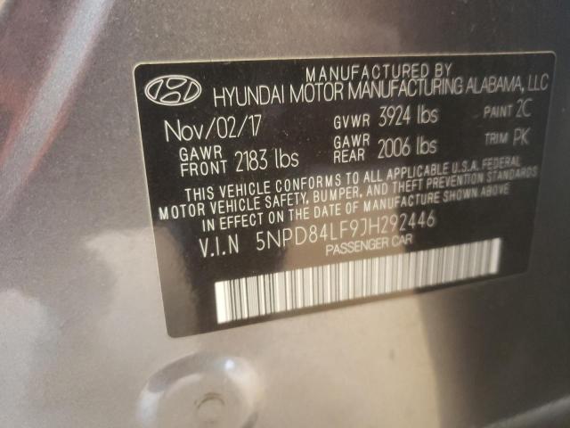 Photo 9 VIN: 5NPD84LF9JH292446 - HYUNDAI ELANTRA SE 