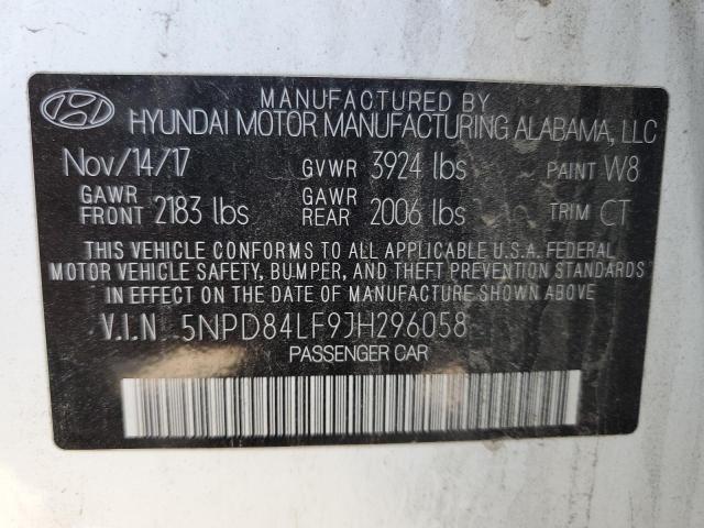 Photo 12 VIN: 5NPD84LF9JH296058 - HYUNDAI ELANTRA SE 