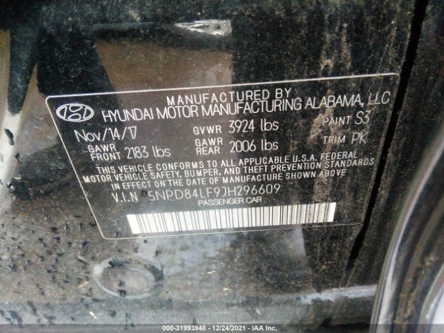 Photo 8 VIN: 5NPD84LF9JH296609 - HYUNDAI ELANTRA 