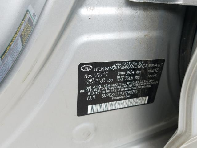 Photo 9 VIN: 5NPD84LF9JH299266 - HYUNDAI ELANTRA SE 