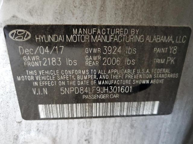 Photo 12 VIN: 5NPD84LF9JH301601 - HYUNDAI ELANTRA SE 