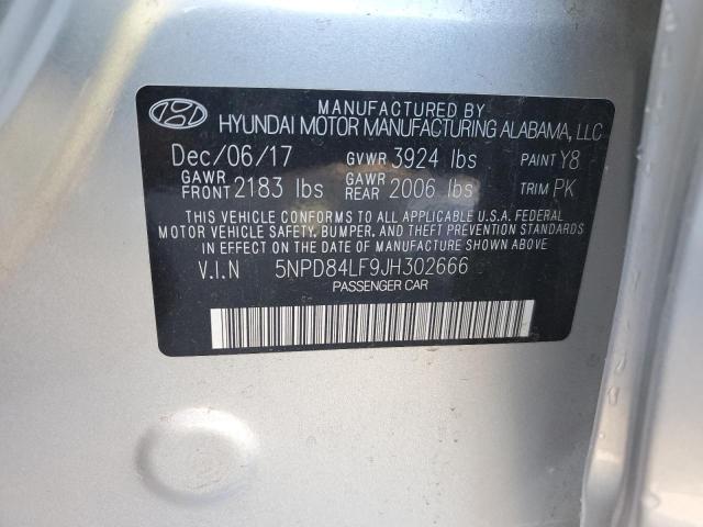 Photo 12 VIN: 5NPD84LF9JH302666 - HYUNDAI ELANTRA 