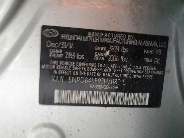 Photo 12 VIN: 5NPD84LF9JH308015 - HYUNDAI ELANTRA SE 