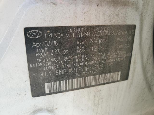 Photo 11 VIN: 5NPD84LF9JH342875 - HYUNDAI ELANTRA SE 