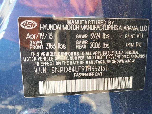 Photo 11 VIN: 5NPD84LF9JH352161 - HYUNDAI ELANTRA 