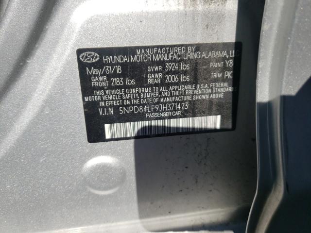 Photo 9 VIN: 5NPD84LF9JH371423 - HYUNDAI ELANTRA SE 