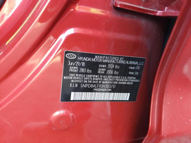 Photo 12 VIN: 5NPD84LF9JH383717 - HYUNDAI ELANTRA 