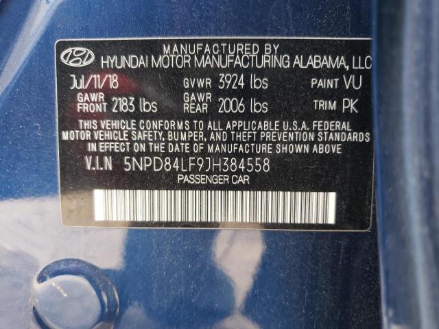 Photo 12 VIN: 5NPD84LF9JH384558 - HYUNDAI ELANTRA 