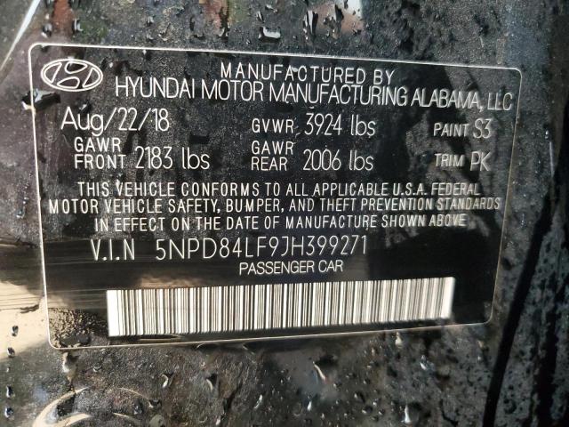 Photo 11 VIN: 5NPD84LF9JH399271 - HYUNDAI ELANTRA SE 