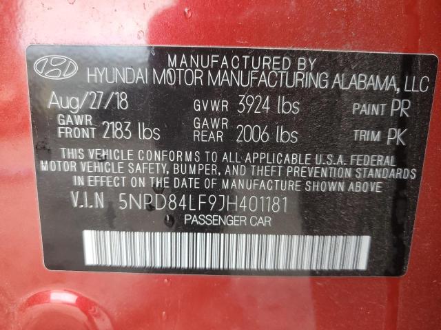 Photo 11 VIN: 5NPD84LF9JH401181 - HYUNDAI ELANTRA 