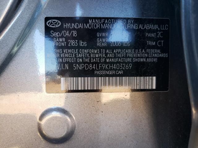 Photo 9 VIN: 5NPD84LF9KH403269 - HYUNDAI ELANTRA SE 