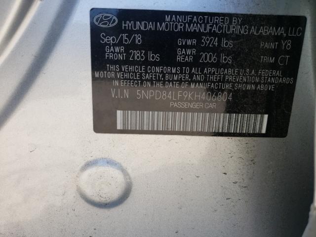 Photo 9 VIN: 5NPD84LF9KH406804 - HYUNDAI ELANTRA SE 