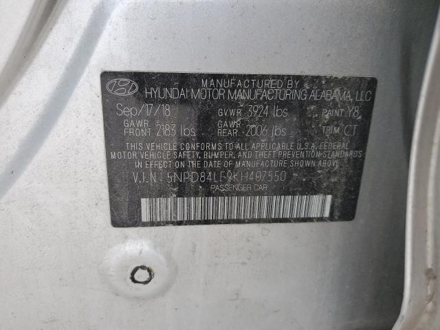 Photo 11 VIN: 5NPD84LF9KH407550 - HYUNDAI ELANTRA 