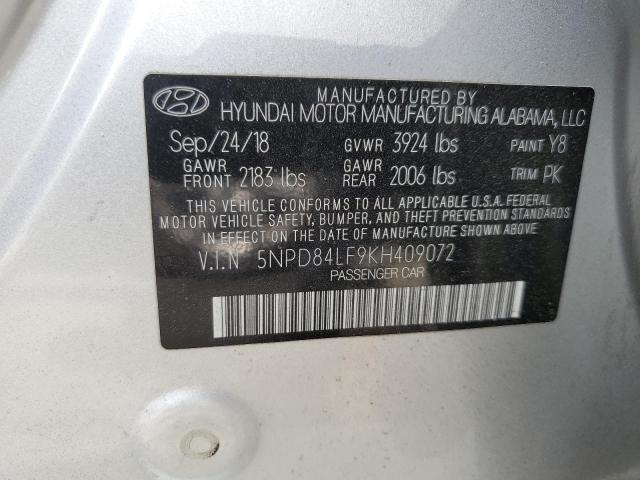 Photo 11 VIN: 5NPD84LF9KH409072 - HYUNDAI ELANTRA SE 