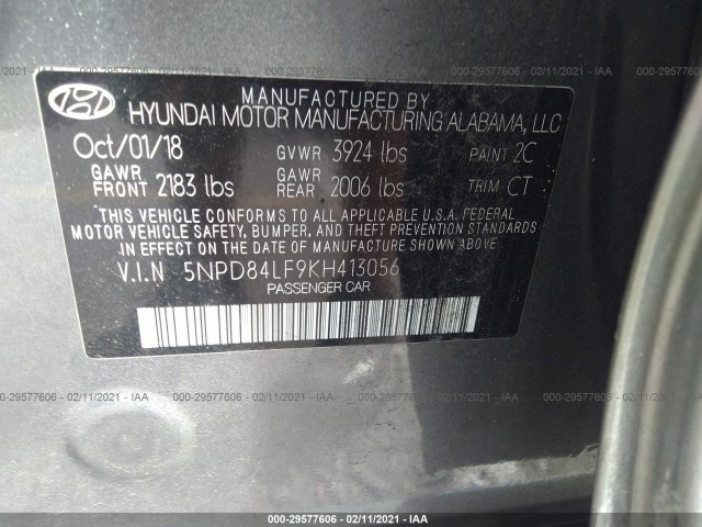 Photo 8 VIN: 5NPD84LF9KH413056 - HYUNDAI ELANTRA 