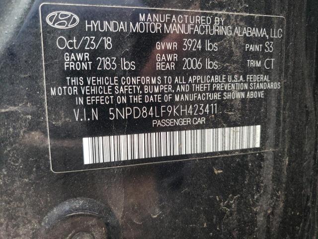 Photo 12 VIN: 5NPD84LF9KH423411 - HYUNDAI ELANTRA 