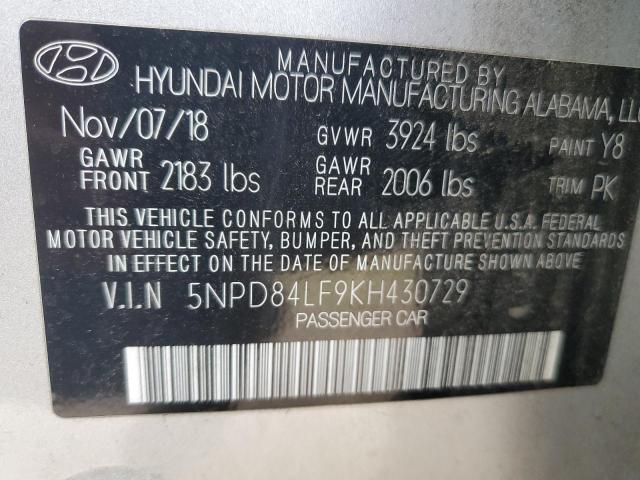 Photo 11 VIN: 5NPD84LF9KH430729 - HYUNDAI ELANTRA SE 